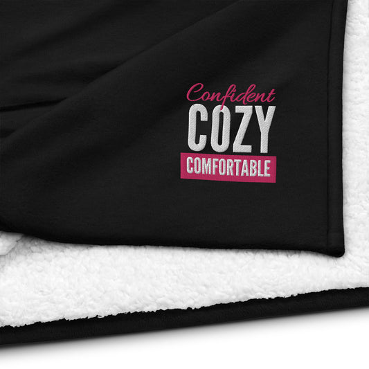 Confident Cozy and Comfortable Premium Sherpa Blanket